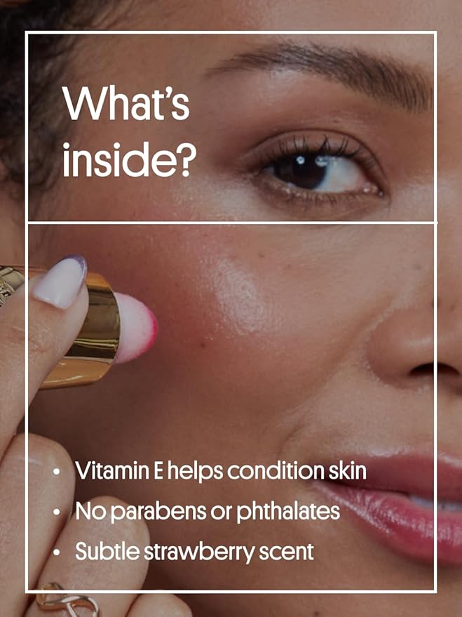 Winky Lux pH Cheeky Glaze Liquid Blush, Color Changing Dewy Flush, Buildable Tint, Hydrating with Vitamin E, pH Reactive for a Soft Natural Pink, Rosy Glow, Clean Beauty, Cruelty-Free, Vegan