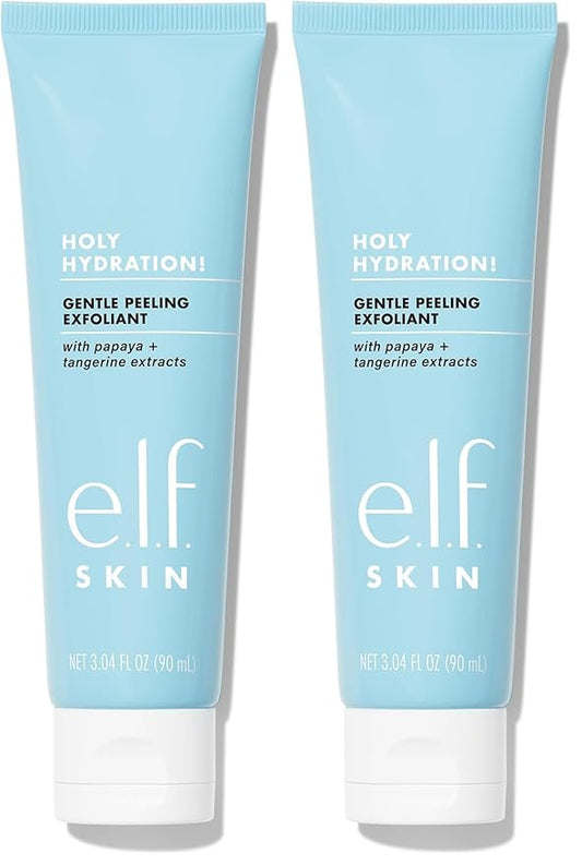 e.l.f. SKIN Gentle Peeling Exfoliant,Cleanser,Effective,Easy to Apply,Peels Away Dead Skin,Removes Dirt,Ideal for All-Skin Types,(Pack of 2)