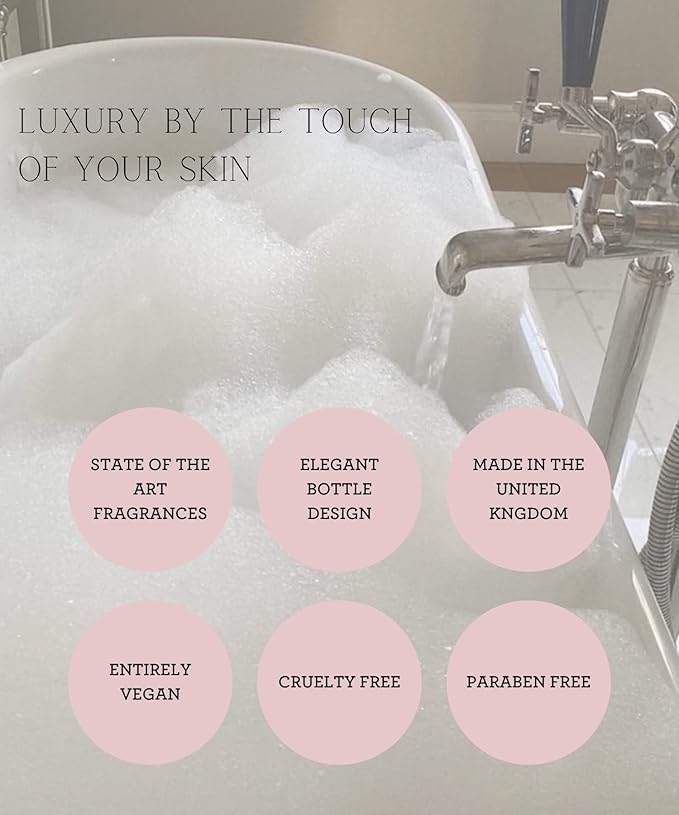 Baylis & Harding Goodness Body Wash, Rose & Geranium Scent. Natural Body Wash & Bath Soak Set, 98% Naturally Derived, Dermatologist Approved, Vegan.