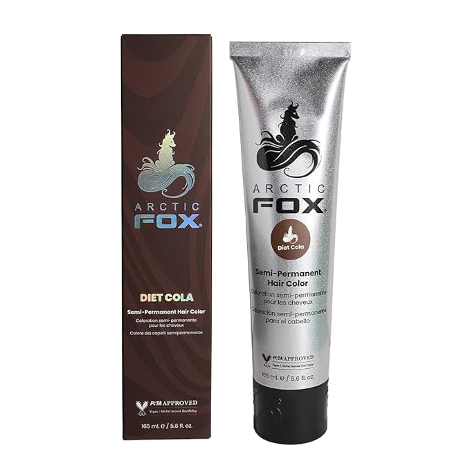 Arctic Fox Semi-Permanent Hair Dye, Vegan & Cruelty-Free, Diet Cola, Ammonia-Free, Conditioning Formula, For All Hair Types, DIY Color, 5.6 fl oz