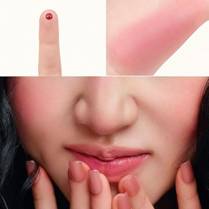nuse Mousse Care Cheek - Liquid Blush for Cheeks | Soft Color, Matte Finish, Buildable & Watercolor Effect Blush for Natural Look | Vegan Makeup (06 Hearty)