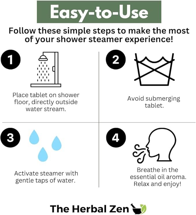 Cold Kicker Shower Steamers Aromatherapy for Relief - USA Made - Peppermint & Eucalyptus Shower Bomb Tablets – Valentines Day Gift for Her and Him – Soothing Natural Essential Oils (10 Pack)