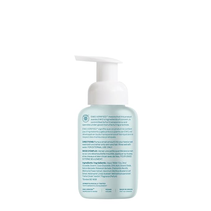 ATTITUDE 2-in-1 Hair and Body Foaming Baby Wash, EWG Verified Shampoo Soap, Dermatologically Tested, Made with Naturally Derived Ingredients, Vegan, Good Night, 10 Fl Oz (Pack of 3)