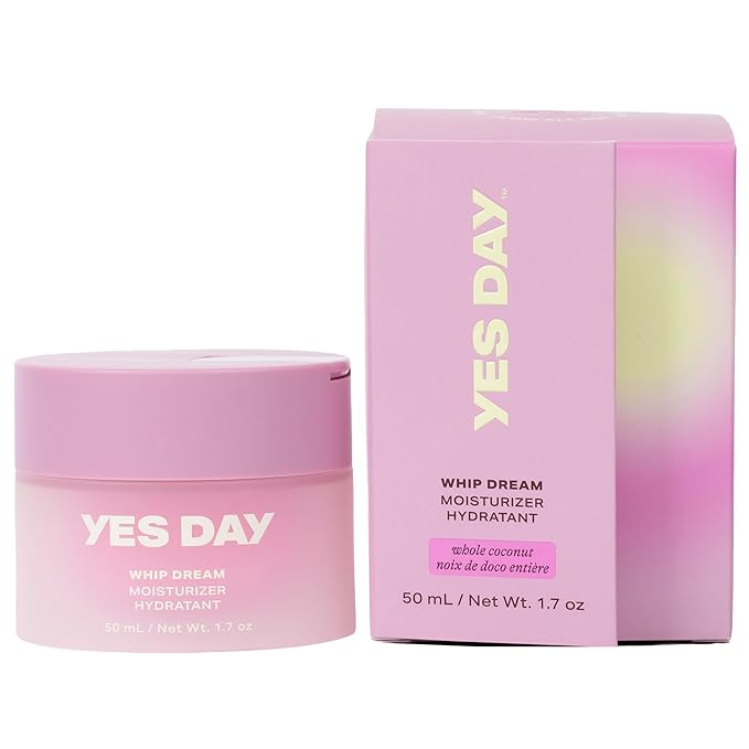 Yes Day Whip Dream Face Moisturizer for Teens – Whipped Airy Gel Cream for Glowing Skin – Clean Hydrating Skincare for Teens & Ages 10 Up, with Coconut and Vegan Ceramides (50ml / 1.7 fl oz)