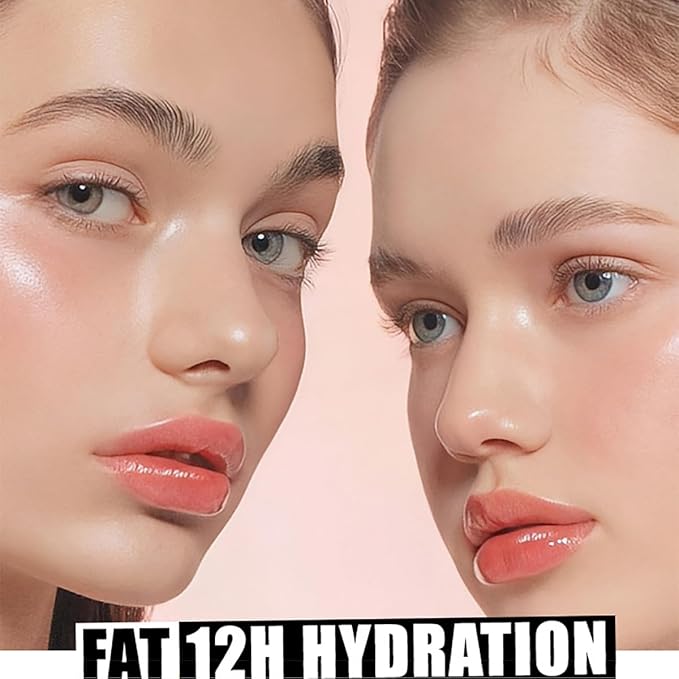 4 Colors Lip Oil Lip Glaze, Big Brush Head Hydrating Lip Glow Oil, Transparent Toot Tinted Nourishing Long Lasting Repairing Lightening Lip Lines (Set A)