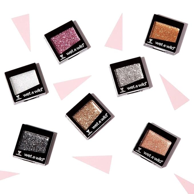 wet n wild Color Icon Eyeshadow Glitter - Ultra-Pigmented, Vitamin E Infused for a Silky-Smooth Moisturizing Application, Cruelty-Free & Vegan - Nudecomer