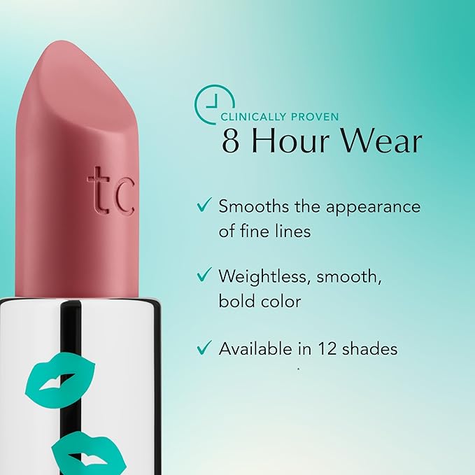 Thrive Causemetics Impact-FULL Smoothing Lipstick, Moisturizing Lip Makeup Essential with Vitamin E, Lightweight Creamy Lipstick for Women, Long Lasting, Vegan, Shade Jessica (Raspberry Red)