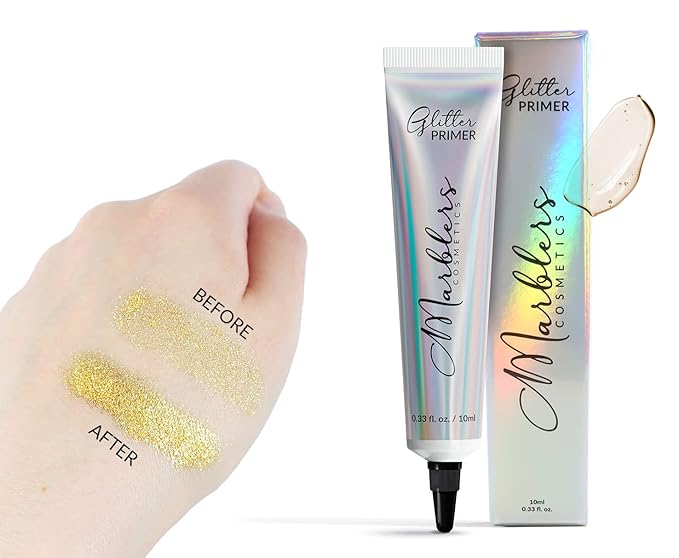 MARBLERS Mermaid Shaped Face & Body Glitter [Light Pink] 0.18oz (5g) | Chunky | Chopped | Flake | Non-Toxic | Vegan | Cruelty-Free | Festival, Rave & Party Makeup | Eye, Hair, Nail Polish, Eyeshadow