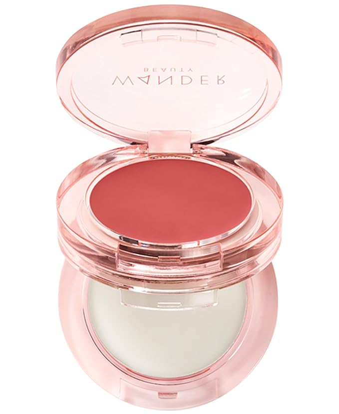 "Wander Beauty Double Date Lip and Cheek - Honeymoon/Swipe - 4-in-1 Cream Blush & Lip Tint - Blush, Lip Moisturizer, Lip Balm, & Eye Gloss - Multitasking Eye, Cheek, and Lip Makeup With Green Tea"