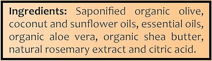 Pure Castile Liquid Soap, ORANGE, 1 Gallon - Multipurpose: Hands, Face, Body, Laundry, Dishes & More - For Sensitive Skin, All-Natural Ingredients, Scented with Essential Oils