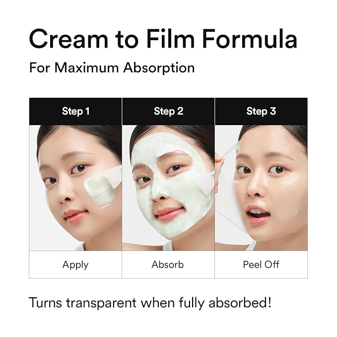 Aloe Cica Wrapping Peel Off Facial Mask with Jelly Brush, For Skin Refreshing, Instant Cooling, Soothing, Pore Tightening, Korean Skincare, 2.73 Fl Oz