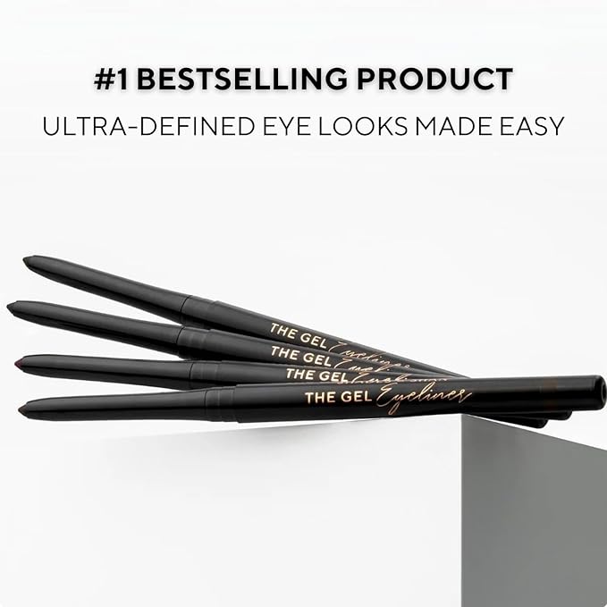 Shades By Shan The Gel Eyeliner, Long-Lasting Smudge-Proof Formula, Vegan, Black Tea