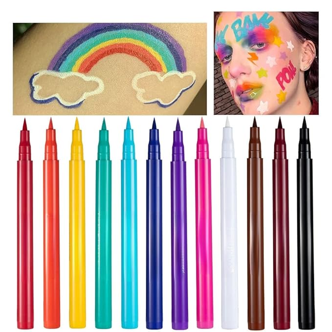 Liquid Vegan Eyeliner, Colorful Neon Eyeliner Pencil, long-lasting, waterproof, smudge proof, sharp tip, quick dry, easy cleansing Makeup Gift for Women (yellow#3)