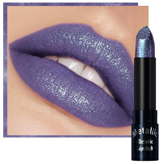 Kaely Glitter Metallic Lipstick Makeup, Shimmer Metallic Lipsticks for Women, High Pigmented Lip Gloss Long Lasting Waterproof Smudge Proof, Vegan & Cruelty-Free, 14