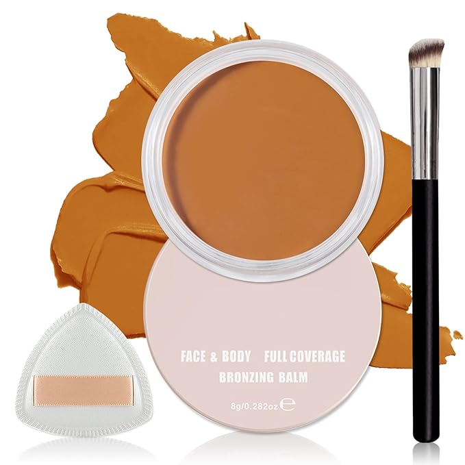 Under Eye Color Corrector,Pot Concealer Full Coverage for Mature Skin,Vegan Under Eye Cream Dark Circles Cover up Makeup Concealer Makeup,Under Eye Brightener (07 Amber)