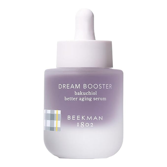 Beekman 1802 Dream Booster Bakuchiol Face Serum – Retinol Alternative for Sensitive Skin – Refines Texture, Smooths Fine Lines & Pores – Fragrance Free – Vegan – 1 fl oz