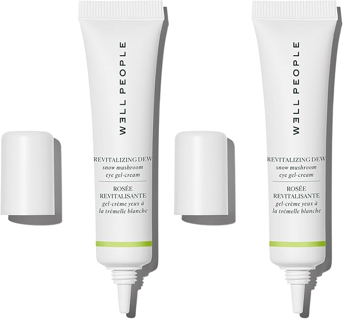 Well People Revitalizing Dew Snow Mushroom Eye Gel-Cream, Gel-based Eye Cream For Moisturizing Undereyes, Targets Fine Lines, Vegan & Cruelty-free (Pack of 2)
