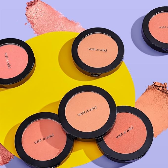 wet n wild Color Icon Blush, Effortless Matte Natural Sheer Glow & Seamless Blend, Luxuriously Infused Smooth Jojoba Oil, Cruelty-Free & Vegan - Pearlescent Pink