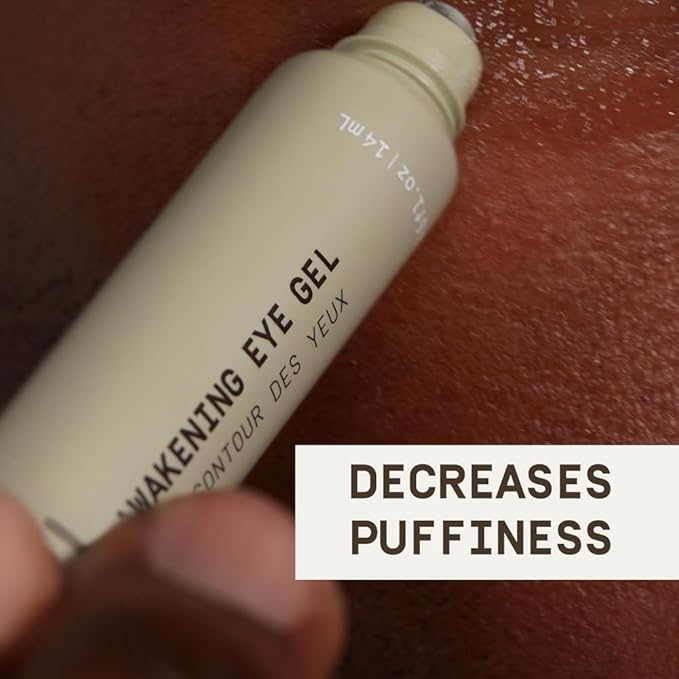 PAPATUI by Dwayne Johnson Awakening Eye Gel for Men | Cooling Rollerball Applicator | Reduce Puffiness, Brighten Dark Circles, and Hydrate Tired Under-Eyes | Made with Hyaluronic Acid | 0.5oz