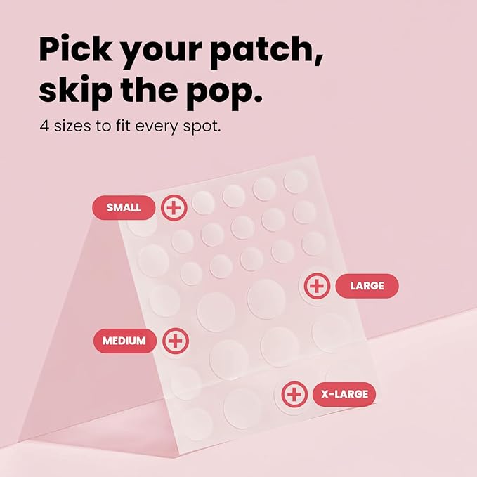 ROSELYNBOUTIQUE Pimple Patches for Face - Hydrocolloid Acne Patches with Tea Tree Oil, Zits Blemishes Pore Strips - Vegan Facial Skin Care Products Cruelty-Free (90 Counts)