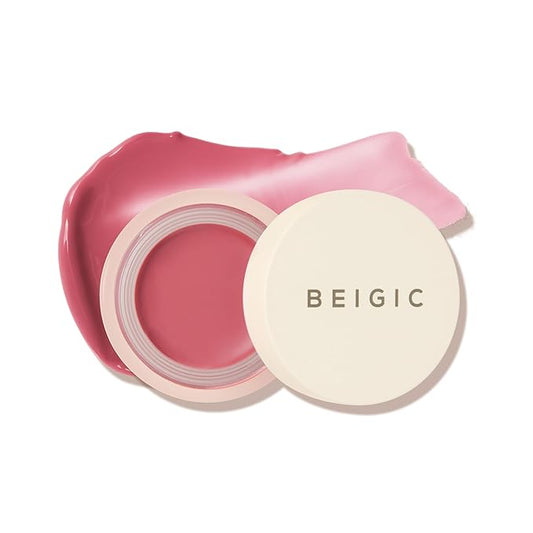 BEIGIC Flush Lip & Cheek Balm - Vegan Buildable & Blendable Multiuse Balm | Natural Flush & Glow | Glowy Blush for Cheeks | Dewy Korean Make Up Cream Blush | 04 Sway - Mauve Pink, 0.14 fl.oz