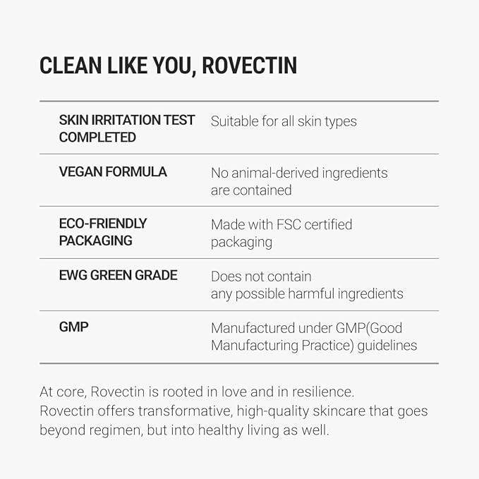ROVECTIN Barrier Repair Face Oil - Neroli Oil, Antioxidant Anti-Aging Facial Oil | Fast Absorbing, Non-Greasy, Natural Glow for Dry and Sensitive Skin | Vegan, Korean Skincare (1.01 fl oz)