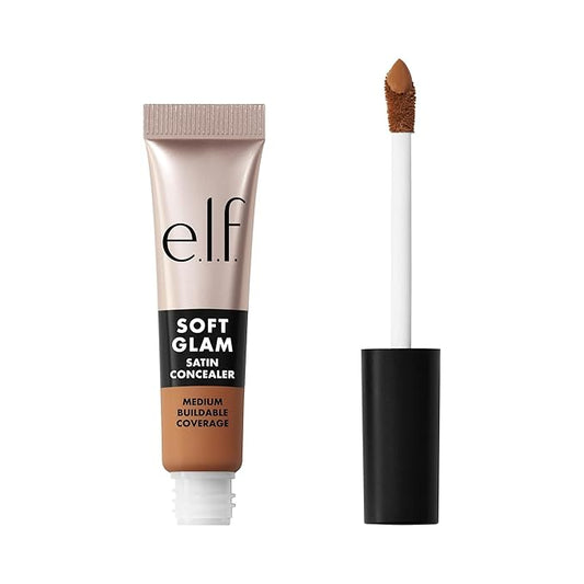 e.l.f. Soft Glam Satin Concealer, Medium Coverage For Blemishes & Under-Eye, Crease-Resistant, Long Lasting, Vegan & Cruelty-Free, 42 Tan Neutral