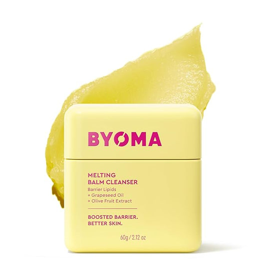 BYOMA Melting Balm Facial Cleanser - Buttery Soft Cleansing Balm for Skin Barrier Repair - Tri-Ceramide Face Wash for Sensitive Skin & All Skin Types - Deeply Hydrated Skin, No Oily Residue - 2.12 oz