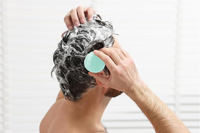 BIORR Scalp Detox Shampoo Bar - Clarifying Deep Cleanse with Kaolin Clay & Castor Oil - Removes Buildup, Balances Oil - Vegan Sulfate-Free Natural Solid Shampoo for All Hair Types - 3.52oz