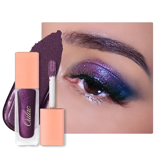 Oulac Liquid Glitter Eyeshadow Eyeshadow Metallic Purple Liquid Eyeliner Shimmer| Non-creasing Lightweight Moisturizing Formula Easy to Remove. Vegan & Cruelty-Free (26)