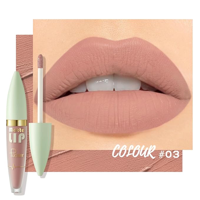 ZUK Matte Liquid Lipstick for Women, Long Lasting Lipstick, Highly Pigmented Lip Stain, Smudge-proof, Waterproof, Cruelty-free and Vegan