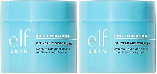 e.l.f. SKIN Holy Hydration! Gel-Yeah Moisturizer,Lightweight Moisturizer For Plump,Hydrated Skin,Infused With Squalane,Vegan & Cruelty-free,(Pack of 2)