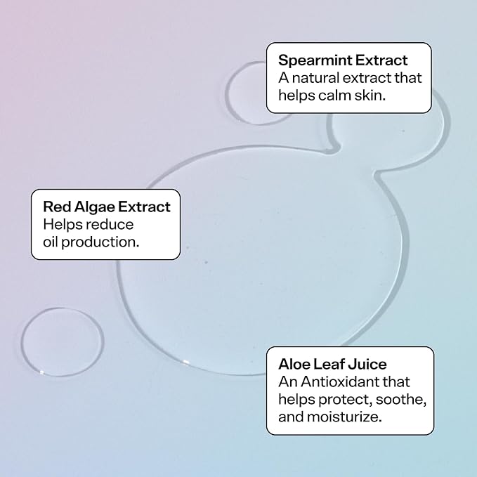 Bubble Skincare Fresh Start Gel Cleanser - Gentle Exfoliating Face Wash for Oily Skin - Formulated with Aloe Vera Juice + Caffeine to Protect and Soothe Complexion (50ml) (Pack of 2)