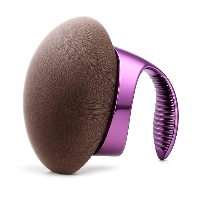 Beauty Blend Blur Body Self Tanning Brush | Large Kabuki Brush for Makeup, Foundation, Body Glow, Bronzer & Leg Makeup Vegan(purple)