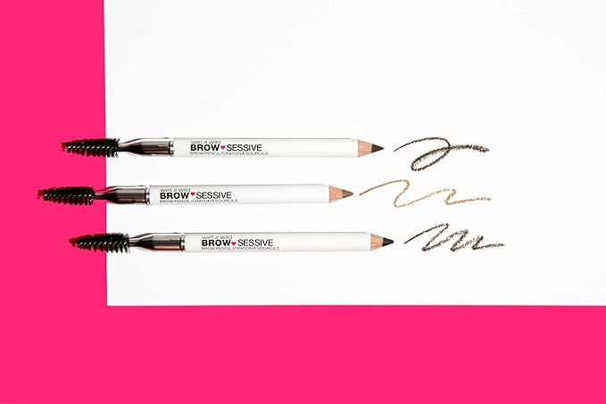 wet n wild Brow-Sessive Brow_Pencil, Ultra-Precise Dual Ended Spoolie Brush for Perfect Buidlable Blendable Shaping, Natural Lasting Shades for Every Brow, Cruelty-Free & Vegan - Taupe (Pack of 2)