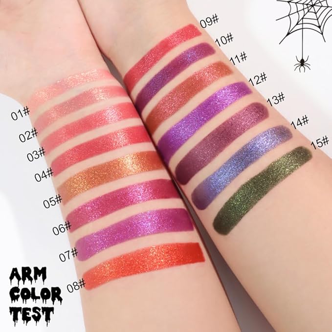 Kaely Glitter Metallic Lipstick Makeup, Shimmer Metallic Lipsticks for Women, High Pigmented Lip Gloss Long Lasting Waterproof Smudge Proof, Vegan & Cruelty-Free, 04
