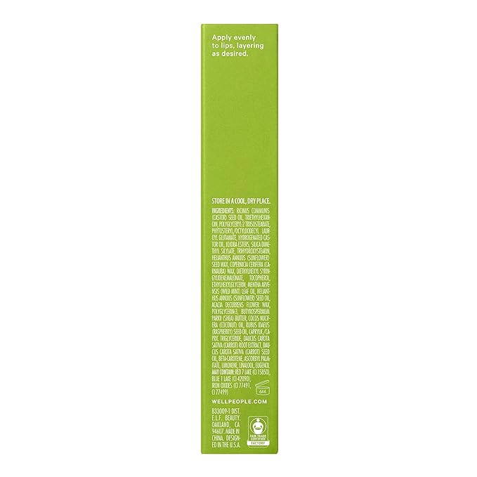 Well People Lip Nurture Hydrating Balm, Lip Balm For Hydration & Vibrant Sheer Color, Soothes & Softens Lips, Vegan & Cruelty-free, Blackcurrant