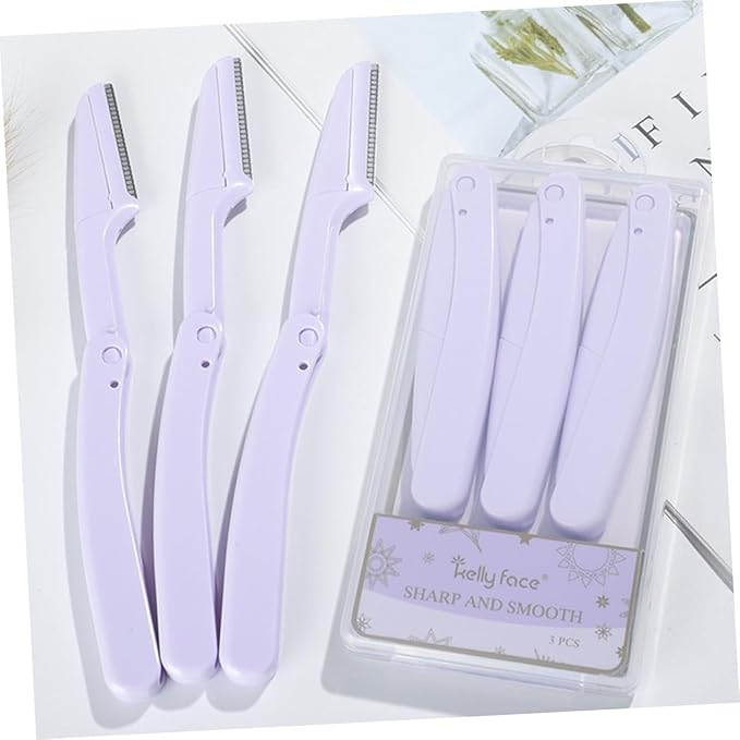 6pcs Eyebrow Trimmer Set Stainless Steel Scissors Comb Men Beauty Tool Kit Portable Razor for Brows