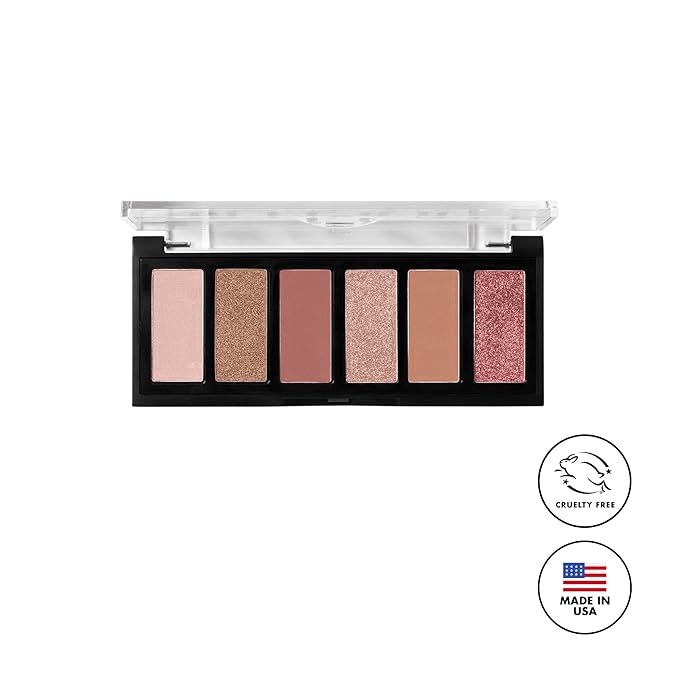 Milani Gilded Mini Eyeshadow Palette with 6 Matte & Shimmer Hues - It's All Ros√©
