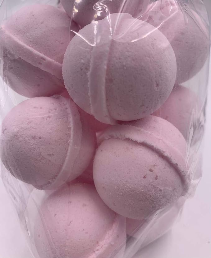 Spa Pure Strawberry Shortcake Bath Bombs: USA Made with Shea Butter, Ultra Moisturizing, Great for Dry Skin, All Skin Types (14 Count) Pack of 1