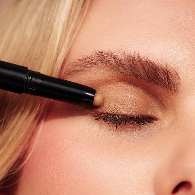 MCoBeauty Eyeshadow Stick - Caramel - Creamy Matte Eye Crayon with Built-In Sharpener - Multi-Use Cream Eye Shadow Stick & Eyeliner, Highly Pigmented Blendable Vegan Eye Makeup