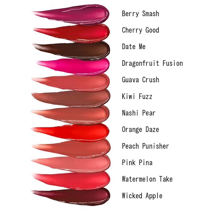 aboutface Cherry Pick Lip Color Butter – High-Shine, Hydrating Lip Balm with Pomegranate Flower Extract & Cherry Butter – Vegan, Cruelty-Free, Clean Beauty – 0.06 oz (Orange Daze – Red Orange)