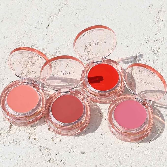 "Wander Beauty Double Date Lip and Cheek - Honeymoon/Swipe - 4-in-1 Cream Blush & Lip Tint - Blush, Lip Moisturizer, Lip Balm, & Eye Gloss - Multitasking Eye, Cheek, and Lip Makeup With Green Tea"