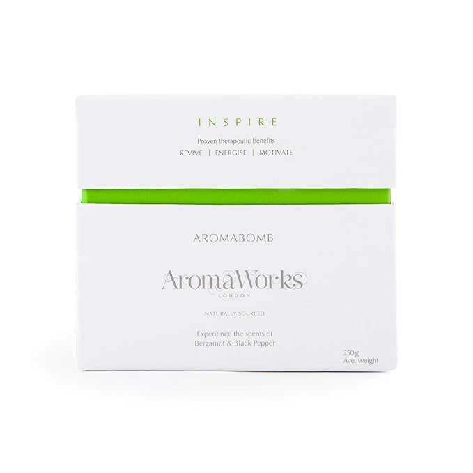 Inspire AromaBomb Single by Aromaworks for Unisex - 8.81 oz Bath Bomb