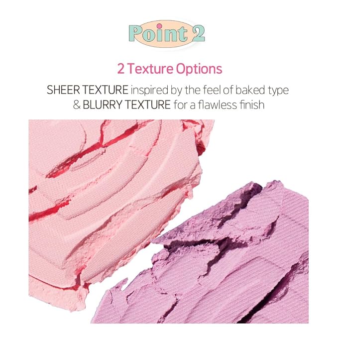 ETUDE Heart Pop Duo Blush, Strawberry Pink Cheek Colors, Soft Glow & Glossy Finish, Layering Formula, Compact 0.2 oz – Strawberry Mochi
