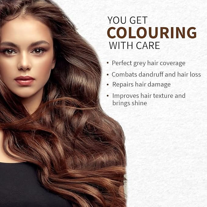 Indus Valley Bio Organic Natural Henna Hair Color Mahogany 100gm| 100% Gray Hair Coverage And Long Lasting Hair Dye | Vegan and Cruelty-Free | Plant Based Ingradients Hair Color