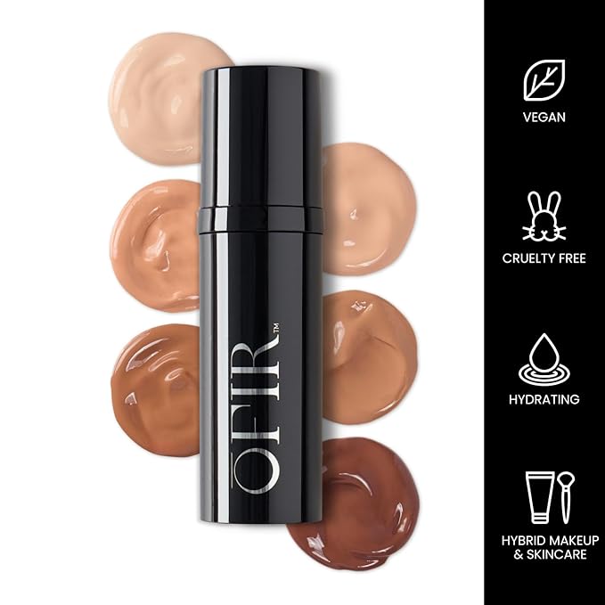 OFIR Sheer Skin Hydrating Tinted Moisturizer for Face | Lightweight Face Tint Makeup | Breathable Vegan Skincare Routine | Sheer Coverage Makeup Formula | Quinoa - Light 1 FL OZ