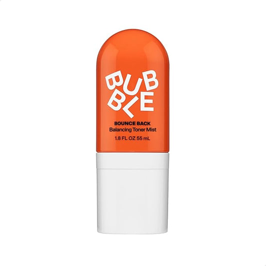 Bubble Skincare Bounce Back Hydrating Toner Spray - Balancing + Pore Minimizing Toner for Face - Made With Niacinamide + Willow Bark to Help Even and Mattify Oily Skin - On-The-Go Skin Care (55ml)