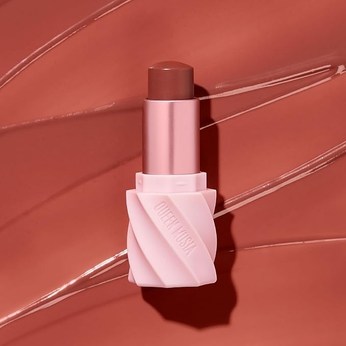 Queen Musia Skincare Supercharged Tinted Hydrabalm –– Hydrating & Nourishing, Instant Shine, Enriched with Vitamins & Hyaluronic Acid, Blurring & Soothing, Vegan & Cruelty-free (NOSTALGIQUE)