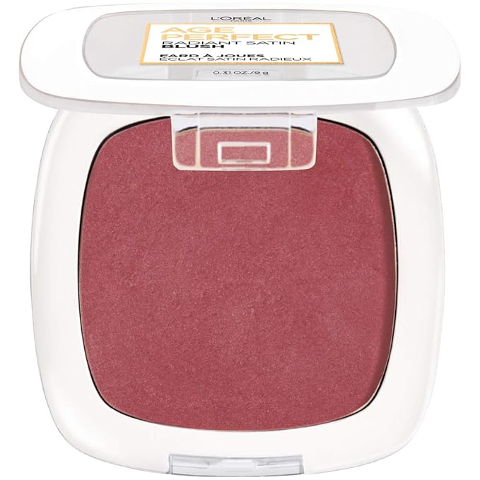 L’Oréal Paris Age Perfect Radiant Satin Blush with Camellia Oil, Berry